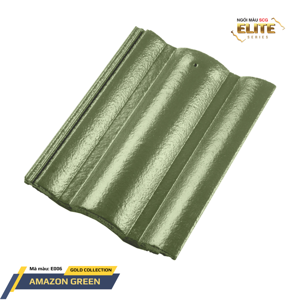 Ngói sóng bê tông SCG Elite E006 – Amazon Green