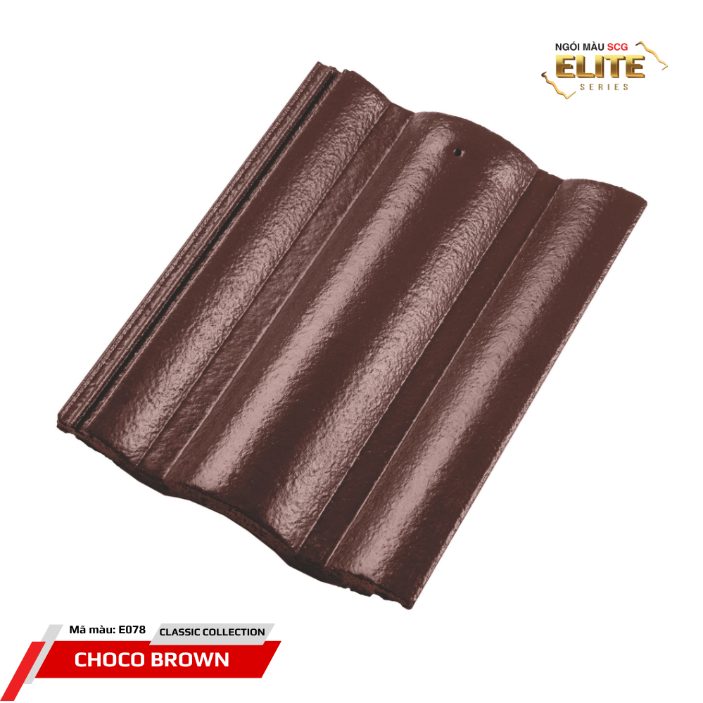 Ngói sóng bê tông SCG Elite E078 – Choco Brown