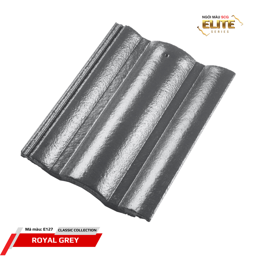 Ngói sóng bê tông SCG Elite E127 – Royal Grey