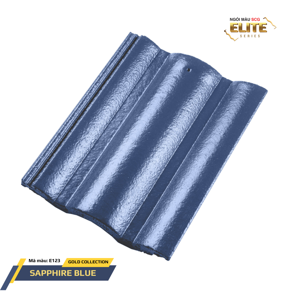 Ngói sóng bê tông SCG Elite E123 – Sapphire Blue