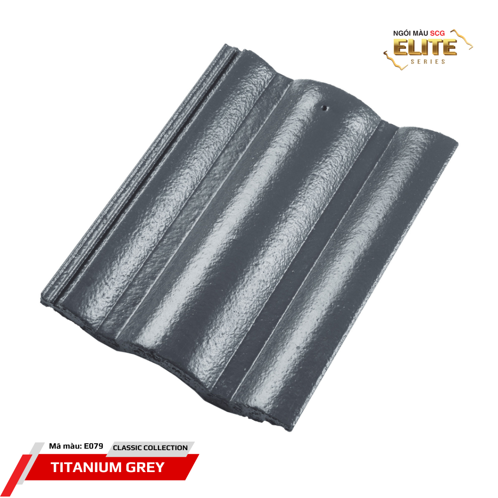 Ngói sóng bê tông SCG Elite E079 – Titanium Grey
